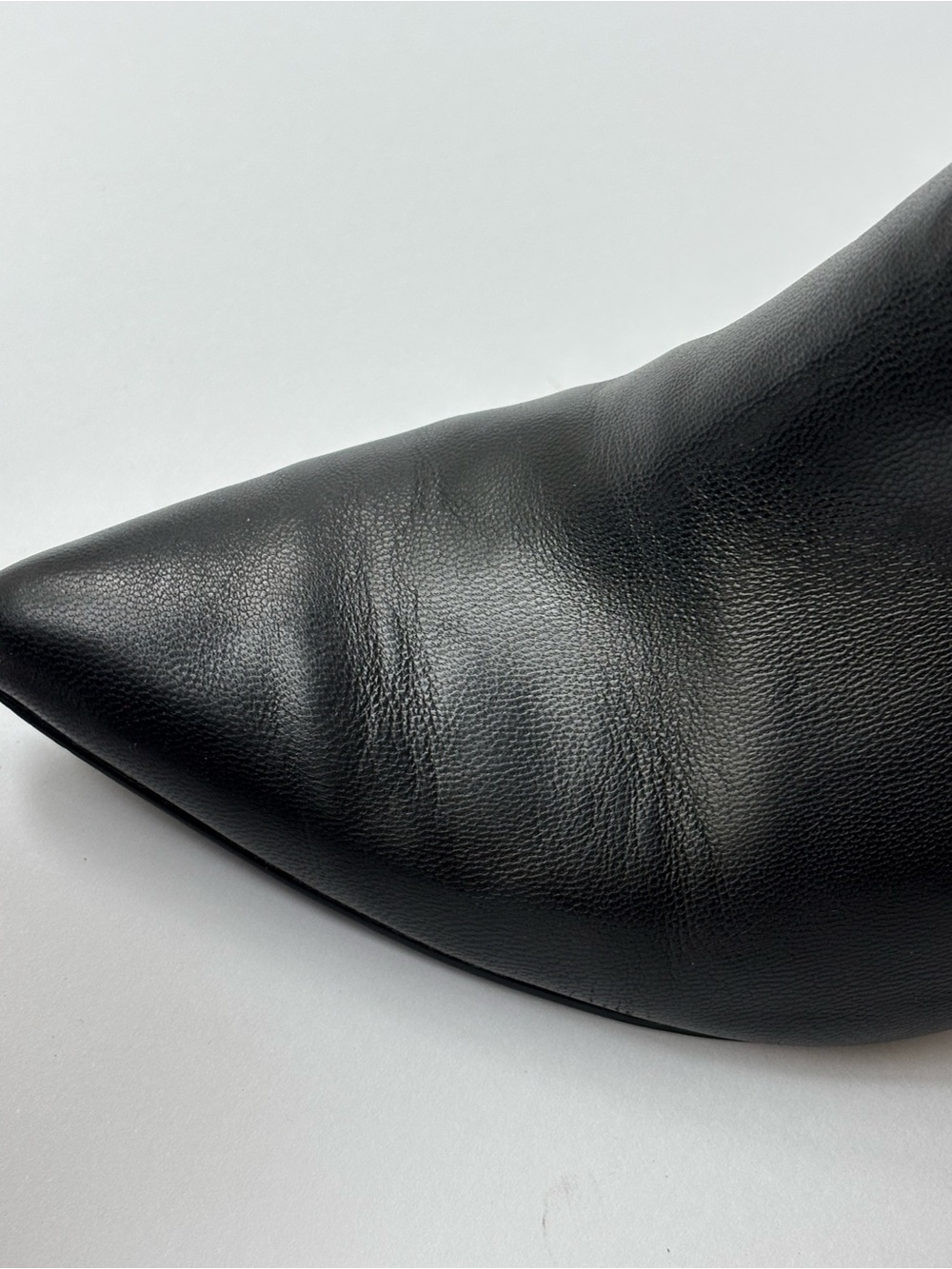 Steve Madden Black Pointed-Toe Leather Mule Heels size 8.5 - Picture 3 of 6